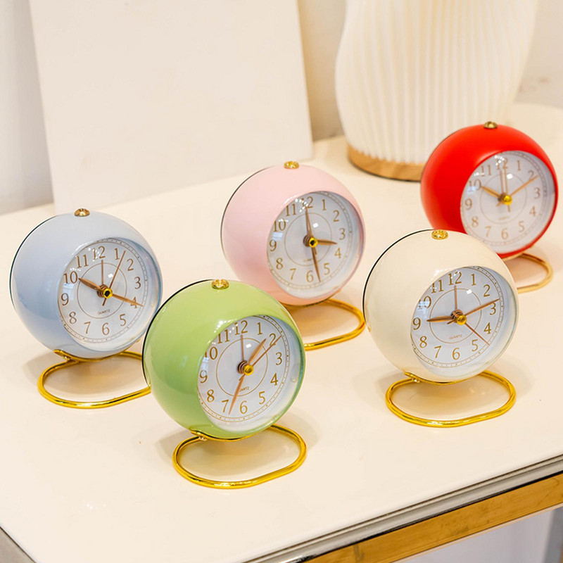 Ρολόι Ξυπνητήρι Vintage Επιτραπέζιο Ρολόι Αθόρυβο Δείκτη Υπνοδωμάτιο Δυνατά Διακοσμητικά Γραφείου Ρολόι κομοδίνου Ρολόγια Διακόσμηση σπιτιού Ρολόι Al V9m9