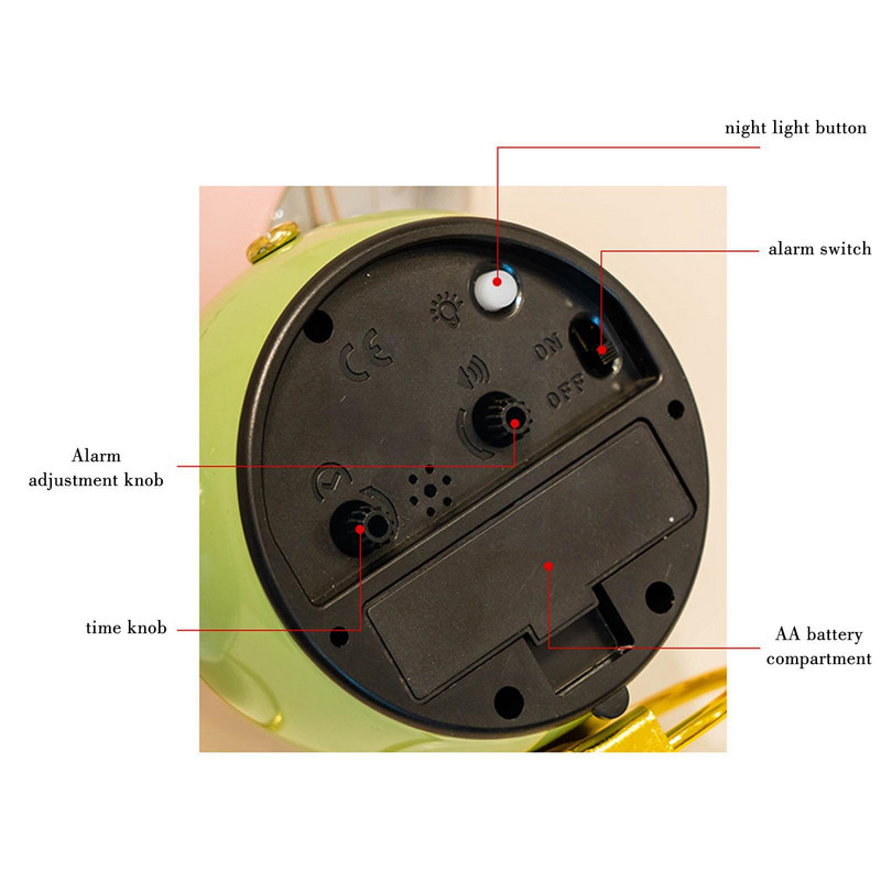 Ρολόι Ξυπνητήρι Vintage Επιτραπέζιο Ρολόι Αθόρυβο Δείκτη Υπνοδωμάτιο Δυνατά Διακοσμητικά Γραφείου Ρολόι κομοδίνου Ρολόγια Διακόσμηση σπιτιού Ρολόι Al V9m9