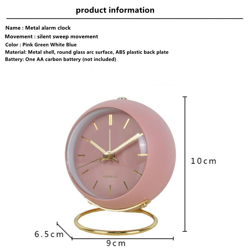 Luxus ébresztőóra Nordic elektronikus asztali kvarcóra Egyszerű gyerek gyerekeknek asztali ágy melletti diák némító asztali óra