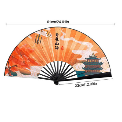 Jauns vintage zīda saliekamais ventilators Retro ķīniešu bambusa rokas saliekamie ventilatori deju rokas ventilators mājas sienu dekorēšana rotājumi amatniecība