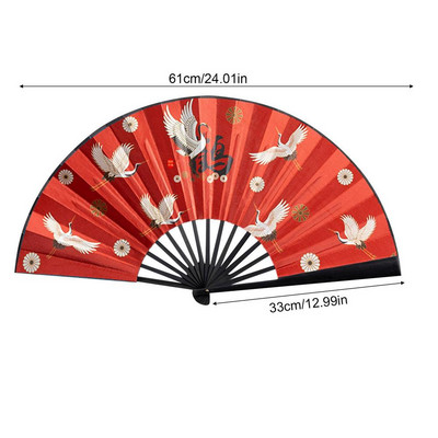 Jauns vintage zīda saliekamais ventilators Retro ķīniešu bambusa rokas saliekamie ventilatori deju rokas ventilators mājas sienu dekorēšana rotājumi amatniecība