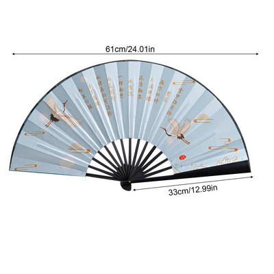 Jauns vintage zīda saliekamais ventilators Retro ķīniešu bambusa rokas saliekamie ventilatori deju rokas ventilators mājas sienu dekorēšana rotājumi amatniecība