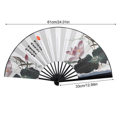 Jauns vintage zīda saliekamais ventilators Retro ķīniešu bambusa rokas saliekamie ventilatori deju rokas ventilators mājas sienu dekorēšana rotājumi amatniecība