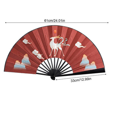 Jauns vintage zīda saliekamais ventilators Retro ķīniešu bambusa rokas saliekamie ventilatori deju rokas ventilators mājas sienu dekorēšana rotājumi amatniecība
