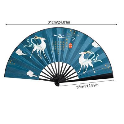 Jauns vintage zīda saliekamais ventilators Retro ķīniešu bambusa rokas saliekamie ventilatori deju rokas ventilators mājas sienu dekorēšana rotājumi amatniecība