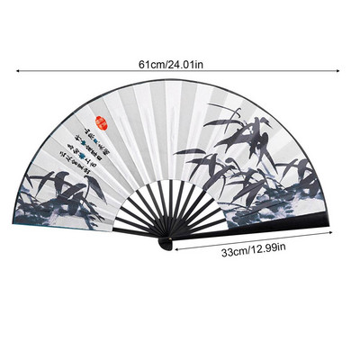 Jauns vintage zīda saliekamais ventilators Retro ķīniešu bambusa rokas saliekamie ventilatori deju rokas ventilators mājas sienu dekorēšana rotājumi amatniecība