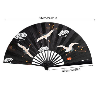 Jauns vintage zīda saliekamais ventilators Retro ķīniešu bambusa rokas saliekamie ventilatori deju rokas ventilators mājas sienu dekorēšana rotājumi amatniecība