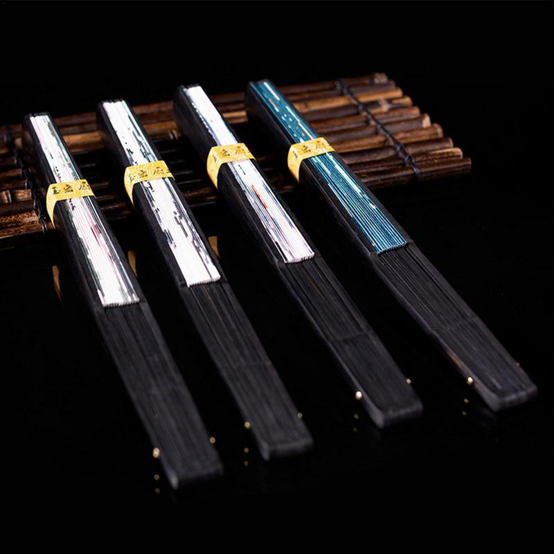 Jauns vintage zīda saliekamais ventilators Retro ķīniešu bambusa rokas saliekamie ventilatori deju rokas ventilators mājas sienu dekorēšana rotājumi amatniecība