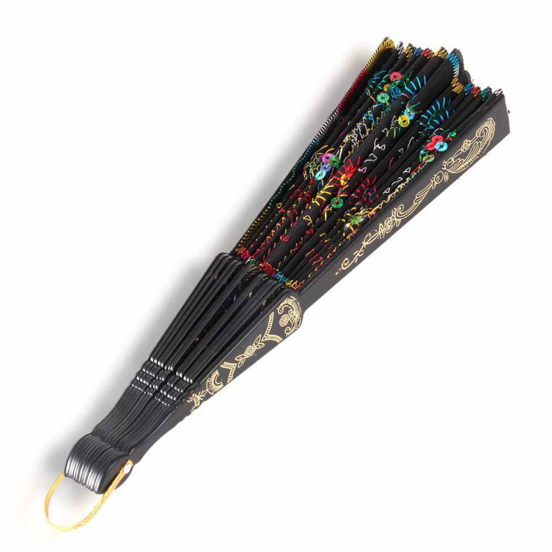 Pāva spalvu dizains Saliekams vēdeklis Sequin Saliekams ventilators Lolita deju roku ventilators Daudz laimes dzimšanas dienā dāvanas kāzu ballītes noformējums