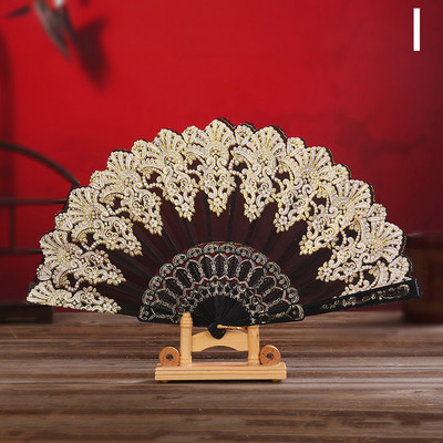 Vintage japāņu ziedu mežģīnes saliekams vēdeklis zīda kāzu ballīte deju rokās turama ventilatora bambusa saliekamā ventilatora dāvana kostīmu aksesuāri