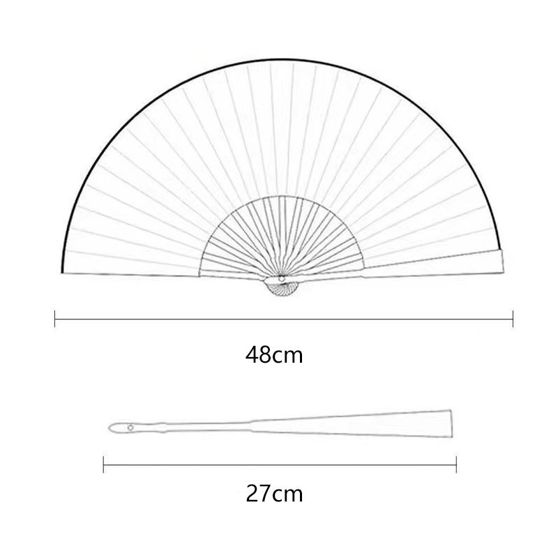 Ventilator pliabil în stil chinezesc Evantai din pânză de dans clasic, din plastic, de epocă, cu imprimare cu dragon, evantai de mână