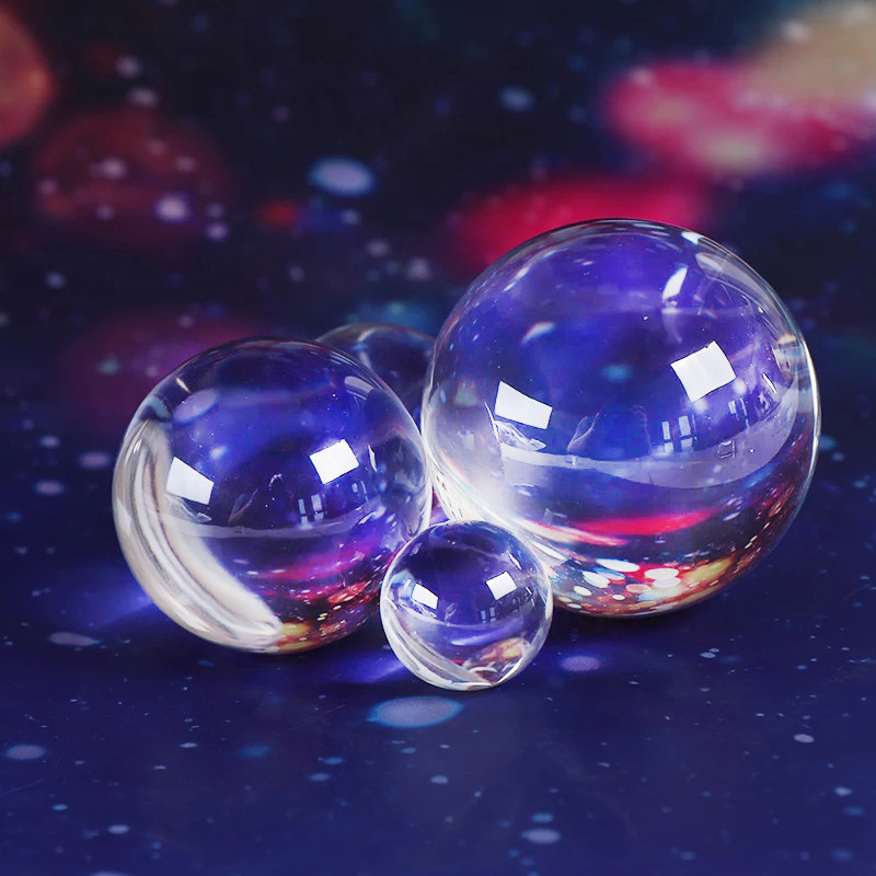 Διαφανής διαφανής γυάλινη κρυστάλλινη σφαίρα Θεραπευτική φωτογραφία Lucky Sphere Photo Props Lensball Δώρα διακόσμησης σπιτιού Δώρα Feng Shui Στολίδια
