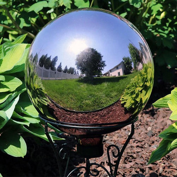 25mm~100mm 201 Steel Hollow Ball Decoration High Glitter Glitter Sphere Mirror Hollow Balls for Home Garden Decoration