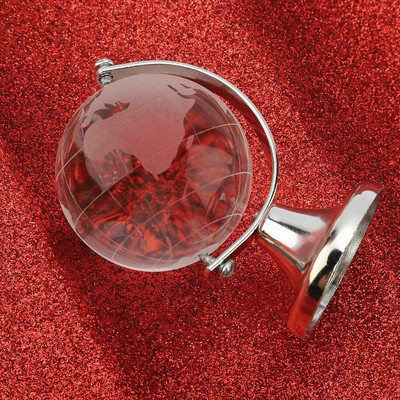 Kerek földgömb világtérkép kristályüveg átlátszó gömb állvánnyal íróasztal dekorációhoz gyerekeknek Oktatási eszközök Gyűjthető makett ajándék