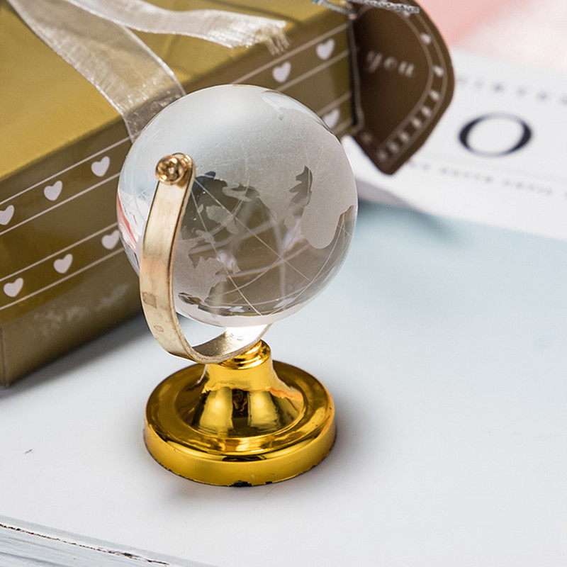 Kerek földgömb világtérkép kristályüveg átlátszó gömb állvánnyal íróasztal dekorációhoz gyerekeknek Oktatási eszközök Gyűjthető makett ajándék