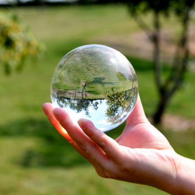 40/50/60MM Ázsia Ritka Tiszta Többszínű K9 kristálygömb gyógyító varázsgömb fotózás kellékek Lensball nappali dekorációs ajándékok