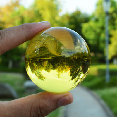 40/50/60MM Ázsia Ritka Tiszta Többszínű K9 kristálygömb gyógyító varázsgömb fotózás kellékek Lensball nappali dekorációs ajándékok