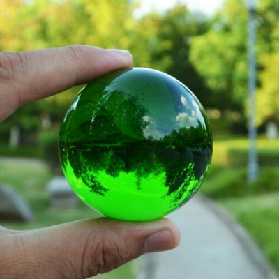 40/50/60MM Ázsia Ritka Tiszta Többszínű K9 kristálygömb gyógyító varázsgömb fotózás kellékek Lensball nappali dekorációs ajándékok