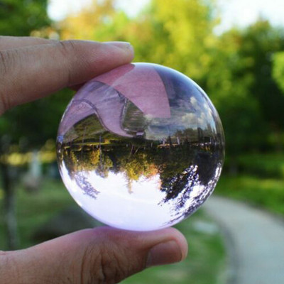 40/50/60MM Ázsia Ritka Tiszta Többszínű K9 kristálygömb gyógyító varázsgömb fotózás kellékek Lensball nappali dekorációs ajándékok