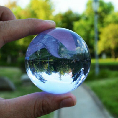40/50/60MM Ázsia Ritka Tiszta Többszínű K9 kristálygömb gyógyító varázsgömb fotózás kellékek Lensball nappali dekorációs ajándékok