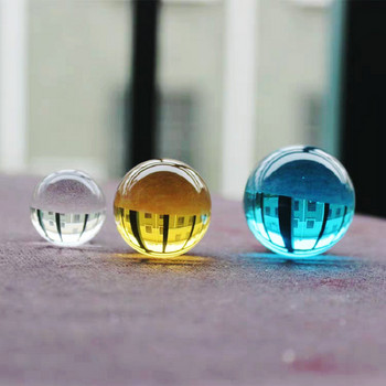30 мм цветна кристална топка фотографски орнамент магическа стъклена сфера за подарък сувенирна декорация на дома