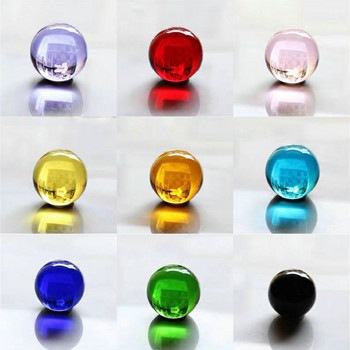 30 мм цветна кристална топка фотографски орнамент магическа стъклена сфера за подарък сувенирна декорация на дома