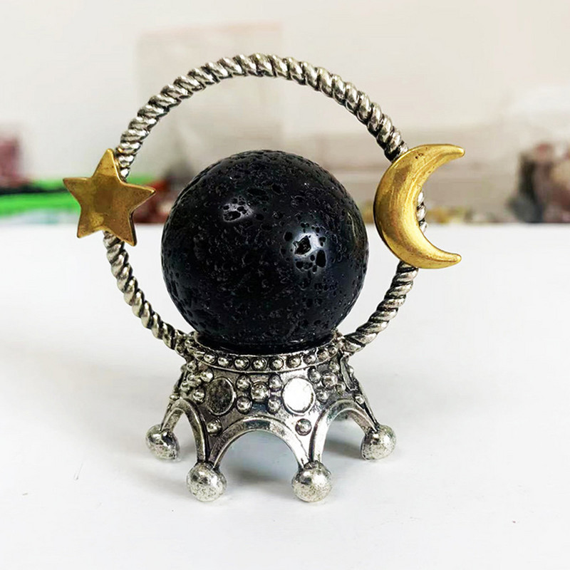 40 mm dabīga poraina vulkāniskā akmens bumba Reiki dziedinošo minerālu paraugu kolekcijas mājas dekorēšana