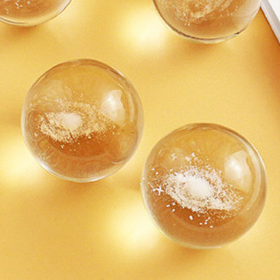 20 mm iekšēja grebuma 3D sniega kalns pienenes uguņošana galaktika kristāla lodīšu māksla, caurspīdīga K9 stikla pērlīšu figūriņa