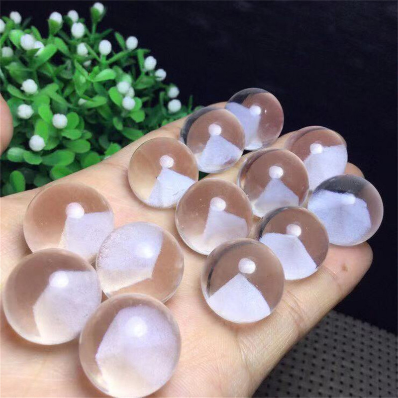 20 mm iekšēja grebuma 3D sniega kalns pienenes uguņošana galaktika kristāla lodīšu māksla, caurspīdīga K9 stikla pērlīšu figūriņa