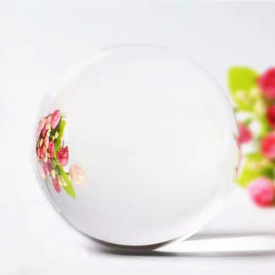 Kristāla bumba kristāla amatniecības dekors Dāvanas Caurspīdīga stikla bumbiņa, ārstnieciskā sfēra, fotografēšana, rekvizīti Lensball dekorācijas bumba Feng Shu