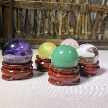 Φυσικό Dream Amethyst Citrine Tanglin Jade Crystal Ball Sphere Feng Shui Διακοσμητικά στολίδια με βάση