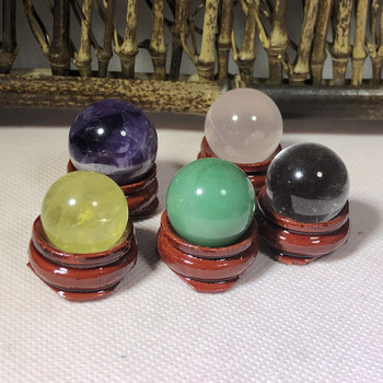 Φυσικό Dream Amethyst Citrine Tanglin Jade Crystal Ball Sphere Feng Shui Διακοσμητικά στολίδια με βάση