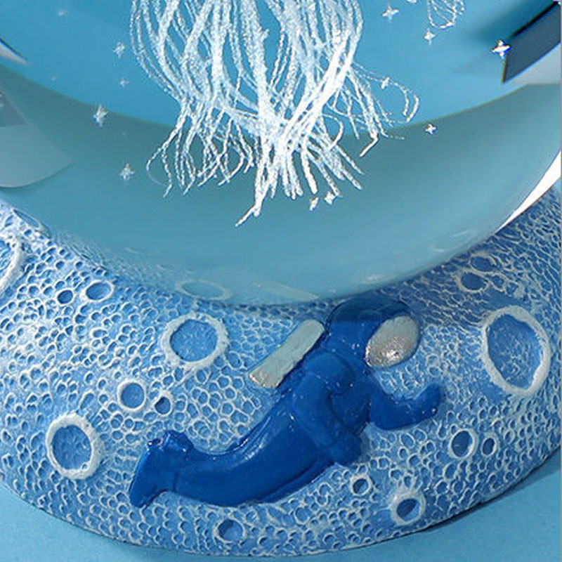 6 cm jūras dzīvnieki kristāla bumba 3D iekšējais grebums krāsains LED apgaismojums sveķu sfēras statīvs biroja mājas dekors Ziemassvētku dāvanas