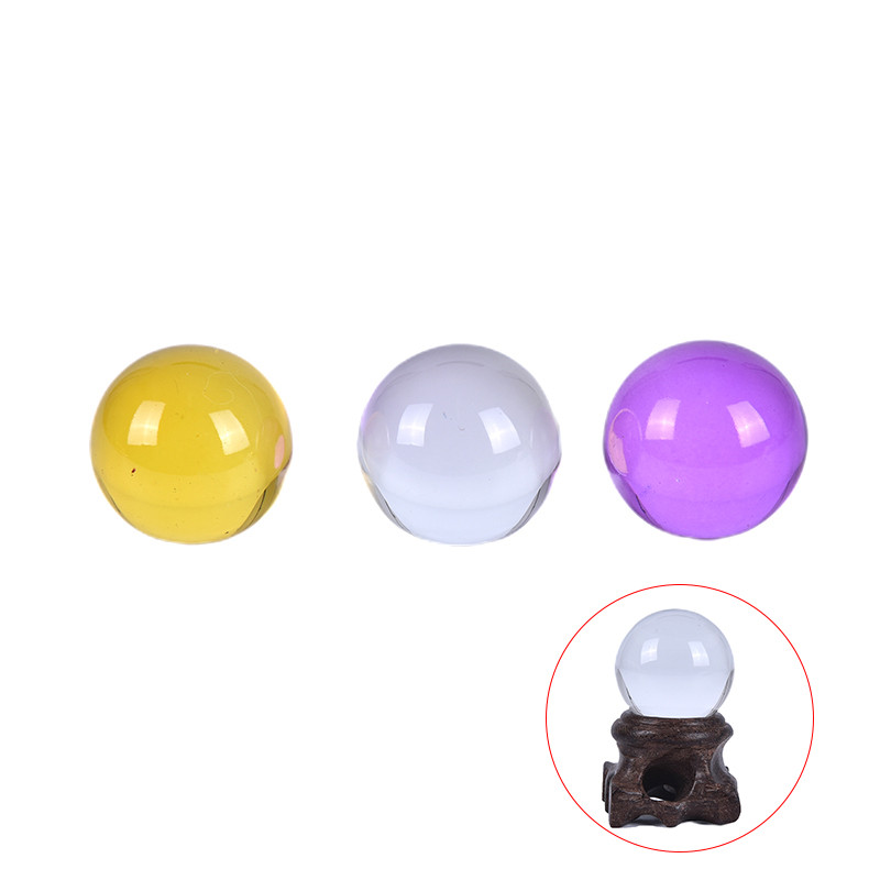 30 mm-es kristálygömb kvarc üveg átlátszó golyós gömbök üveggolyó fényképező golyók kristály kézműves dekoráció Feng shui