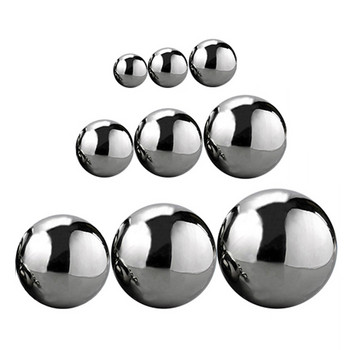19 мм-300 мм сребърна метална огледална топка Гледаща огледална топка Направи си сам декоративна плаваща езерна топка Сфера Огледална куха топка за градина