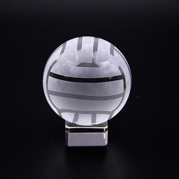 Γυάλινη σφαίρα φακού κρυστάλλινη μπάλα 4cm Fengshui Paperweight Crafts Φωτογραφία στηρίγματα για το σπίτι Διακόσμηση γάμου Στολίδια Αθλητικά αναμνηστικά