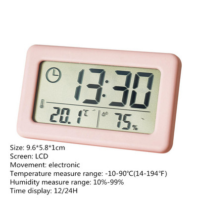 LCD digitalni budilnik, sklopivi putni prijenosni sat s kalendarom, temperaturom, tabličnim načinom odgode sata