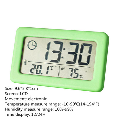 LCD digitalni budilnik, sklopivi putni prijenosni sat s kalendarom, temperaturom, tabličnim načinom odgode sata