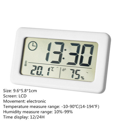 LCD digitalni budilnik, sklopivi putni prijenosni sat s kalendarom, temperaturom, tabličnim načinom odgode sata