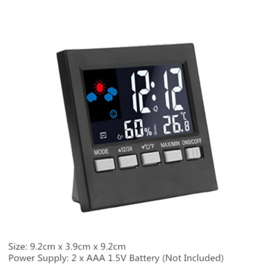 LCD digitalni budilnik, sklopivi putni prijenosni sat s kalendarom, temperaturom, tabličnim načinom odgode sata