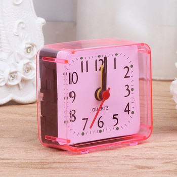 G5AB Мини квадратен будилник със заглушен аналогов нетиктакащ подарък за рожден ден