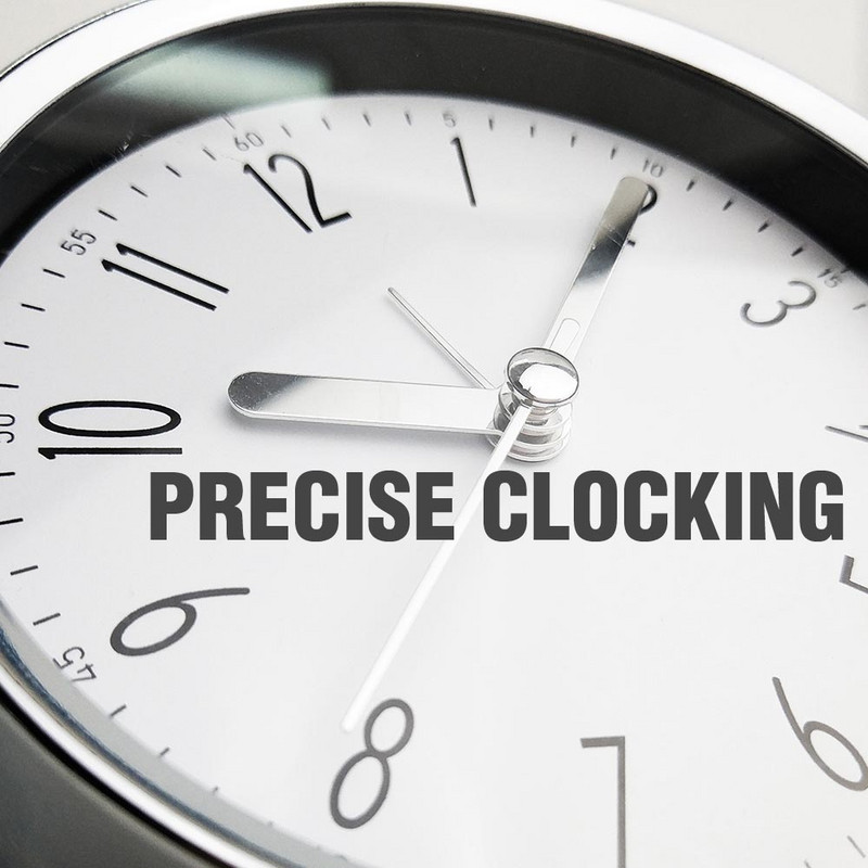 Galda pulkstenis modinātājs pie gultas Kvarca pulkstenis apaļas formas metāla apvalks kluss pulkstenis, slaucīts, otrs vienkāršs dizains