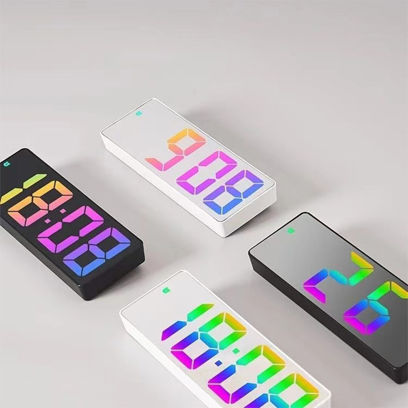 Išmanusis LED laikrodis prie lovos skaitmeninis žadintuvas Stalinis stalinis elektroninis stalinis laikrodis Snausti stalinis laikrodis Wake Up Žadintuvas Skaitmeninis