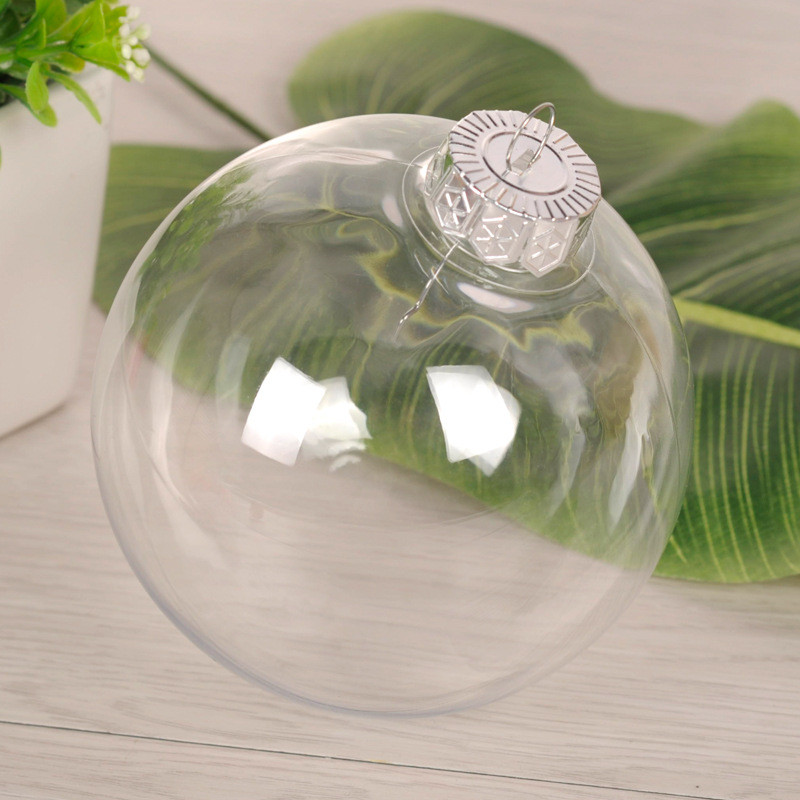 Skaidrus tuščiaviduris plastikinis kalėdinis rutulys Kūrybiniai „pasidaryk pats“ dekoratyviniai rutuliai kambario dekoravimas Kalėdų vakarėlio dekoracijos namams 2023 m.
