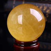 40 MM dabīgā kristāla akmens dzeltenā kalcīta lodīšu kristāla lodīšu lodīšu dziedinošais akmens mājas dekorēšanas cienītājiem dāvanas