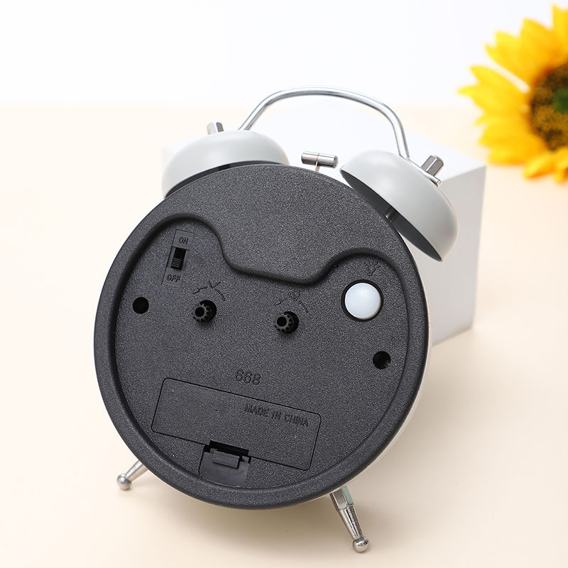 4,7 collu apaļš LUMINOVA metāla zvana modinātājpulkstenis, laiks līdz pamošanās brīdim bērniem studentu bērnu miega trenažieris galda modinātājs