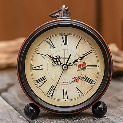 Retro stiliaus metalinis žadintuvas Kūrybiški mokiniai Vaikų gimtadienio dovanos Miegamojo papuošalai Rašomasis žadintuvas