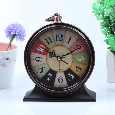 Retro stiliaus metalinis žadintuvas Kūrybiški mokiniai Vaikų gimtadienio dovanos Miegamojo papuošalai Rašomasis žadintuvas