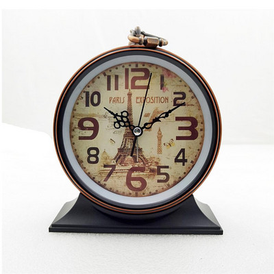 Retro stiliaus metalinis žadintuvas Kūrybiški mokiniai Vaikų gimtadienio dovanos Miegamojo papuošalai Rašomasis žadintuvas