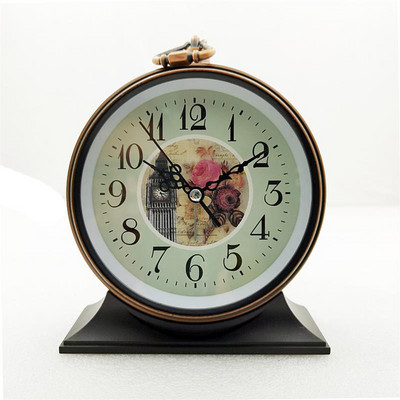 Retro stiliaus metalinis žadintuvas Kūrybiški mokiniai Vaikų gimtadienio dovanos Miegamojo papuošalai Rašomasis žadintuvas